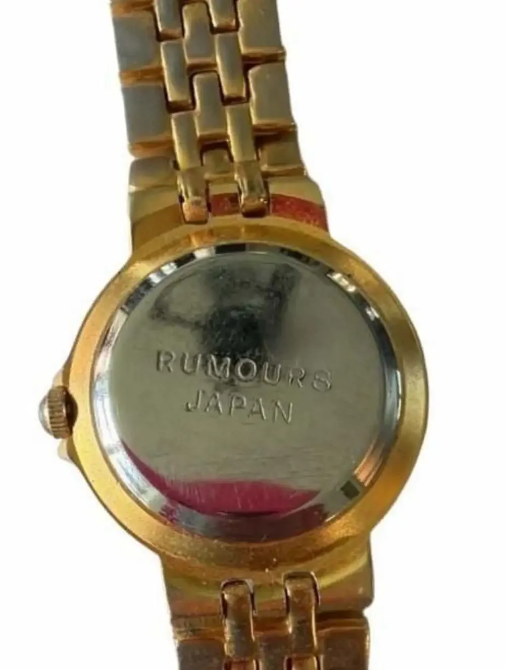 Rumours Gold-Tone Quartz Ladies Watch with Textured Dial
